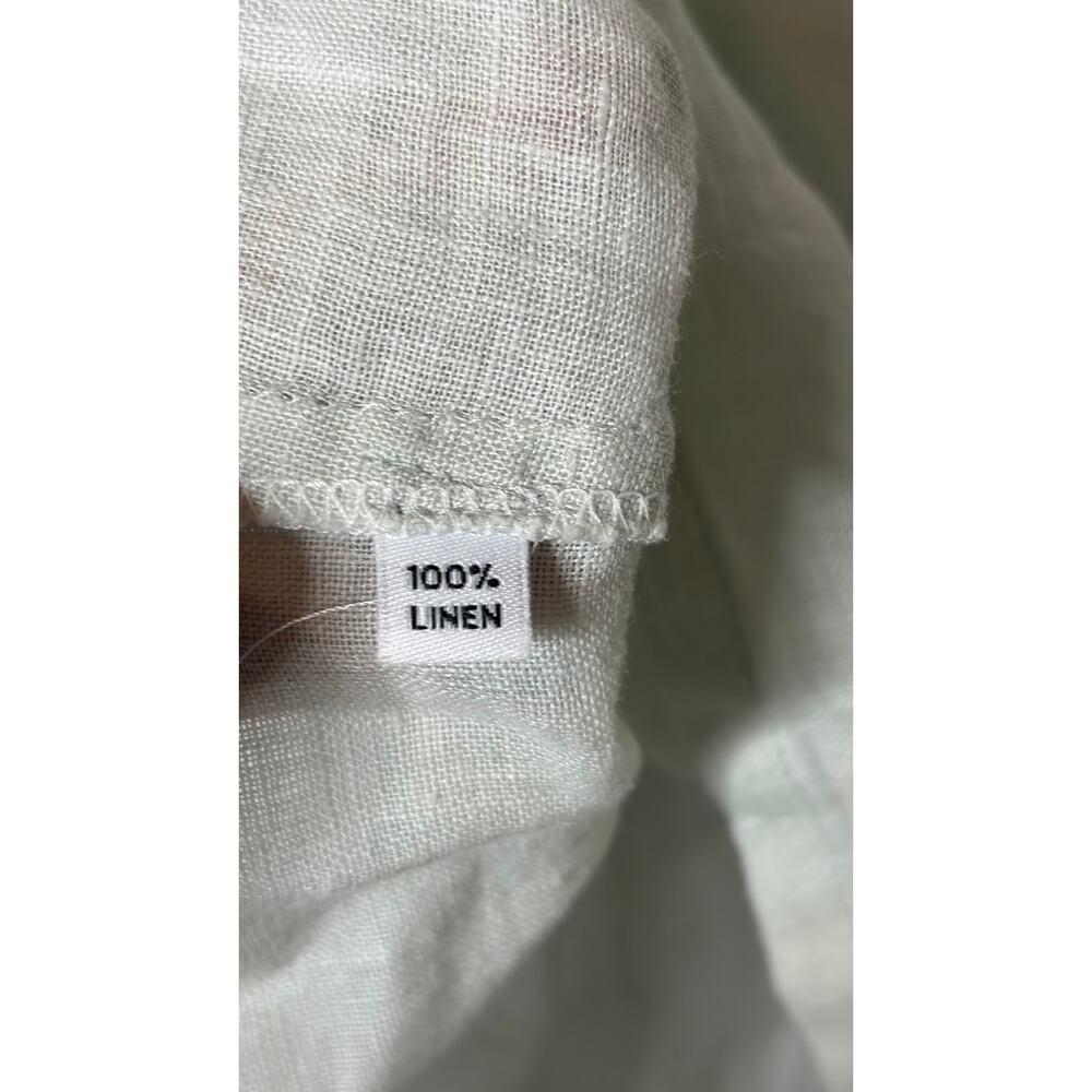 Artemesia handmade 100% linen off white blouse sz S - Picture 5 of 6